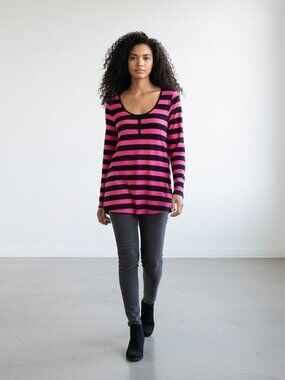 CMM Black & Plum Top